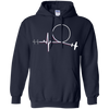 Image of Aerobatic Pilot Heartbeat | Airshow Fan Aerobatic Pilot Tee