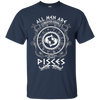 Image of All men are created equal Pisces Zodiac Sign T-Shirt
