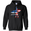 Image of American Flag Surfer Tee Shirt USA Love Surfing Surf Gifts