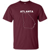 Image of Le tee-shirt D'ATLANTA avec le cœur | nous aimons ATL