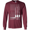 Image of 'Patriotic Fishing USA Flag' Cool Fishing July 4th Shirt