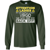 Image of Attention Ladies My Girlfriend Is A Crazy Virgo Funny Tee