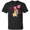 Image of 4th of July T-Shirt - Funny Fourth of July Pug Shirt