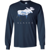 Image of Alaska Day Moose Snowy Mountain Shirt
