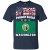 Image of American By Birth Proudly Raised In Washington Flag Shirt