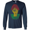 Image of African Pride Fingerprint Black History T-Shirt