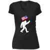 Image of Bigfoot avec le drapeau américain drôle 4ème de juillet T-shirt