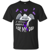 Image of Alzheimer Awareness T-Shirt I Wear Purple for my Dad Tee