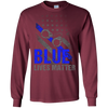 Image of Adult Blue Live Matter Thin Blue Line Support Police T-Shirt