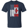Image of American Canadian Patriotic Flag T-shirt