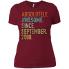 Image of Absolutely Awesome Since September 2008 10th Birthday Shirt