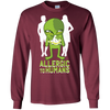 Image of Allergic To Humans Funny Alien Galaxy Space Abduction Shirt