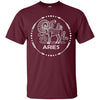 Image of Aries Zodiac Horoscope Birthday Astronomy Gift T-Shirt