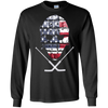 Image of American Hockey Goalie T-Shirt Patriotic Hockey Tee