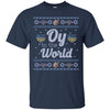 Image of Funny Hanukkah Sweater Long Sleeve Shirt, Oy to the World