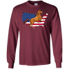Image of America Map Horse USA Flag Happy 4th Of July Shirt