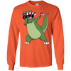 Image of T-Couronne de fierté américaine dinosaure les Etats-Unis tamponnant le T-shirt drôle