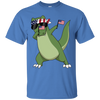 Image of T-Couronne de fierté américaine dinosaure les Etats-Unis tamponnant le T-shirt drôle