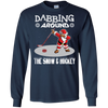 Image of Santa Dabbing Around The Snow & Playing Hockey Fun Shirt