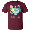 Image of Artist & Art Teacher Shirt: Picatsso, Funny Abstract Cat Art
