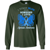 Image of Apraxia Awareness T Shirt - I Wear Blue For Someone I Love