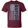 Image of Autism Awareness T-Shirt - American Flag Puzzle Piece Shirt