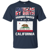 Image of American By Birth Proudly Raised In California Flag Shirt