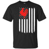 Image of American US Flag Rooster Chicken T Shirt-Funny Patriotic Tee