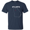 Image of Le tee-shirt D'ATLANTA avec le cœur | nous aimons ATL