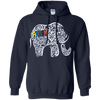 Image of Autism Awareness Elephant Long Sleeve T Shirt