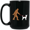 Image of Bigfoot Walking Chihuahua Dog T-Shirt