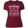 Image of As A SEPTEMBER Girl I Have Three Sides TShirt Birthday Gift
