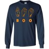 Image of American Sign Language ASL BOO Halloween T-shirt