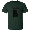 Image of Alabama Distressed Home State light long sleeve t-shirt