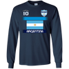 Image of ARGENTINA Football Soccer T-Shirt with national flag