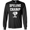 Image of Bête sarcastique épelant le tee-shirt de champion