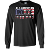 Image of 4th of July TShirt All American Police Officer Father's Day