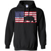 Image of American Flag Rhino Love Conservation Rhinoceros T-Shirt Fun