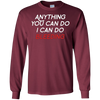 Image of Anything You Can Do I Can Do Bleeding Feminist Gift T Shirt