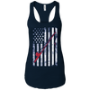 Image of American Flag Patriotic Fishing T shirt