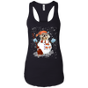 Image of Christmas Snowman Shih Tzu Funny T-shirt