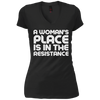 Image of A Woman's Place Is In The Resistance Shirt political T Shirt