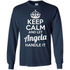 Image of Angela T-Shirt Gardez votre calme et laissez Angela Gérer
