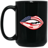 Image of American USA Flag Lips - Independence Day 4th July Shirt