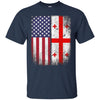 Image of American Georgian Flag T-shirt Georgia Republic Country