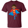 Image of African American Girl Super Hero Kids T Shirt
