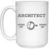 Image of Architect T-shirt - Architect Powered By Coffee - Funny Gift