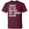 Image of Alzheimer's Awareness T Shirt For Brothers Purple Ribbon Tee