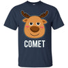 Image of T-shirt Santa Reindeer Comet T-shirt Costume de groupe de Noël