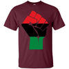Image of Afro-American Fist salute Shirt African Heritage Symbol Tee
